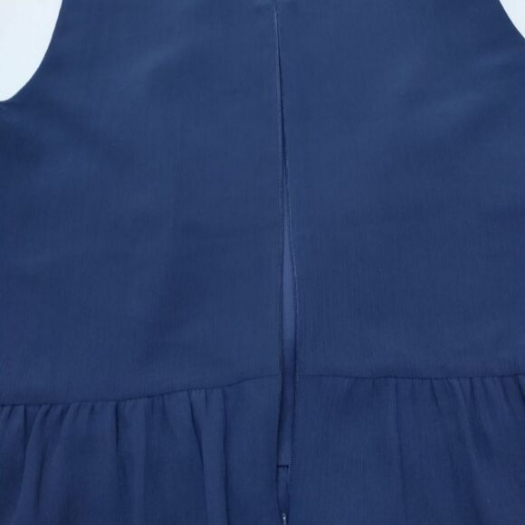 NWT J.Crew Jewel Neckline Peplum Sleeveless Navy Top, size XS - Picture 10 of 12
